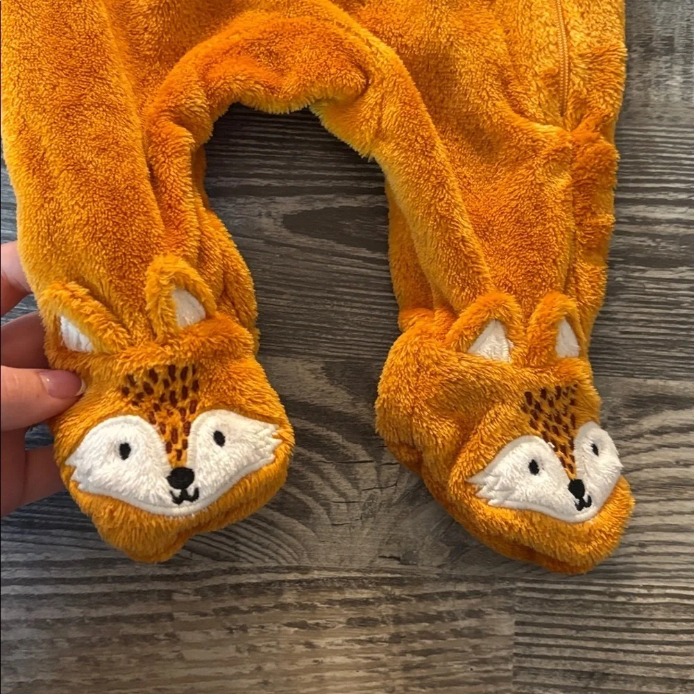 Place Orange Fox Footie One Piece